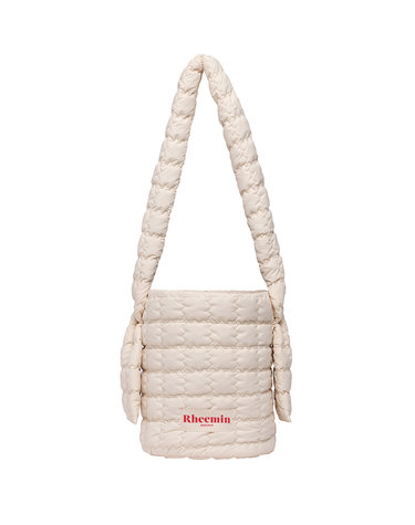 PUPPY quilted  BUCKET CROSS NUGGET - BUTTER CREAM