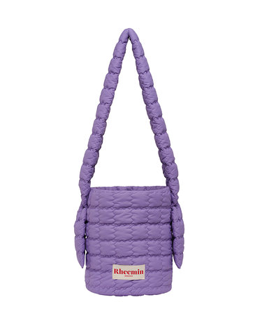 PUPPY quilted  BUCKET CROSS NUGGET - PURPLE