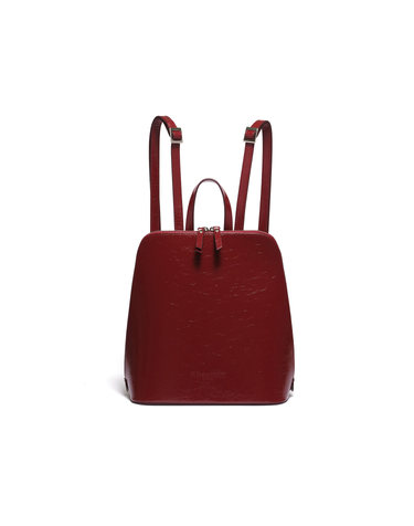 리민 TURTLE LEATHER BACKPACK - BURGUNDY