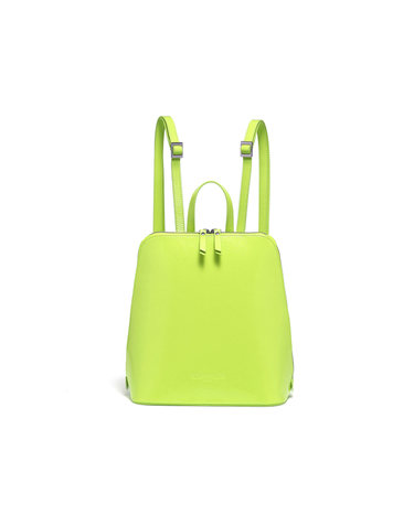 TURTLE LEATHER BACKPACK - LIME