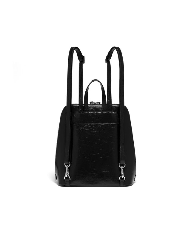 리민 TURTLE LEATHER BACKPACK - BLACK 착용컷