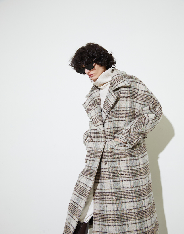 온센느 Pinz Long Coat - mint 착용컷