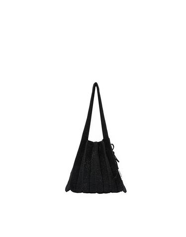 Lucky Pleats Knit S Starry Black