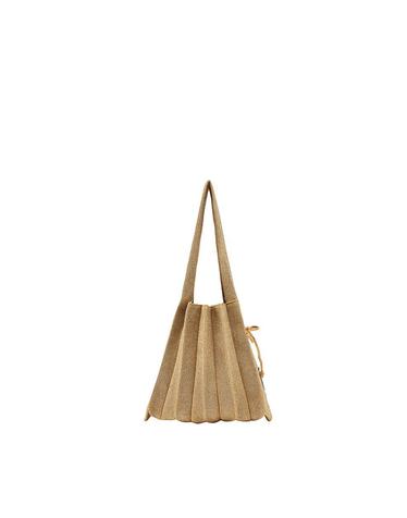 Lucky Pleats Knit S Starry Gold