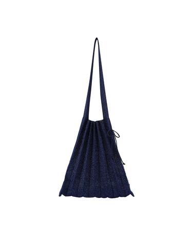 Lucky Pleats Knit M Starry Navy