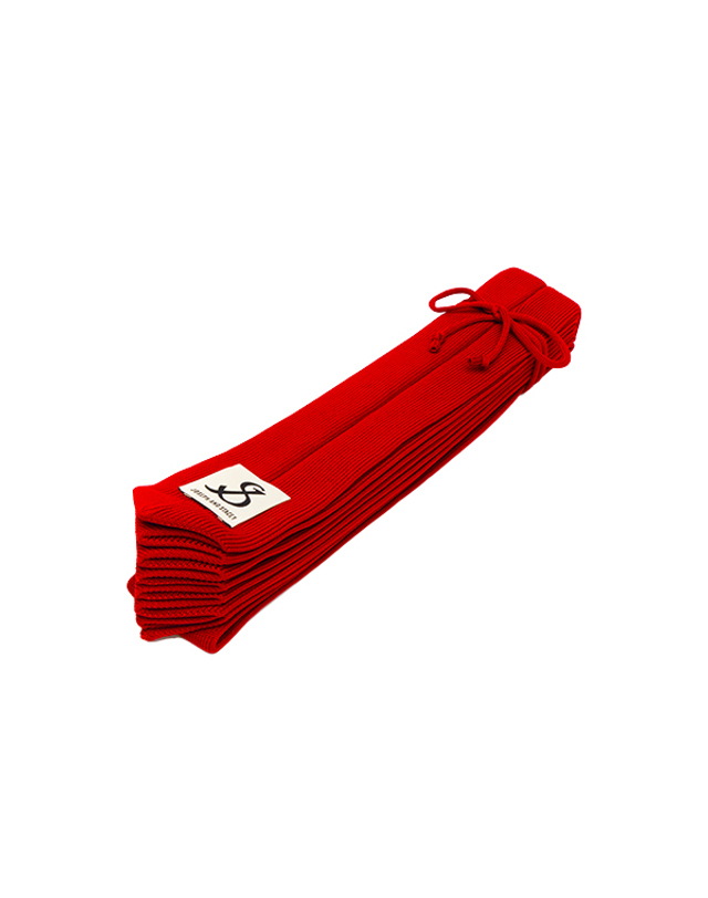 조셉앤스테이시 Lucky Pleats Knit M Barbados Red 착용컷