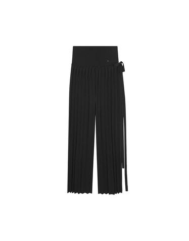 Pleats Flight Pants Long 38 Rich Black