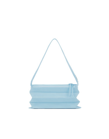 Lucky Pleats Knit Shoulder Soda