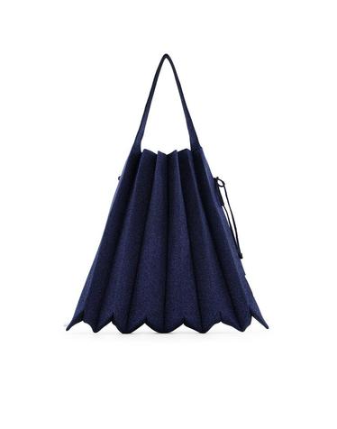 Lucky Pleats Knit L Starry Navy