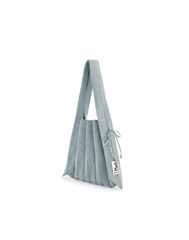조셉앤스테이시 Lucky Pleats Knit S Starry Dusty Blue 착용컷