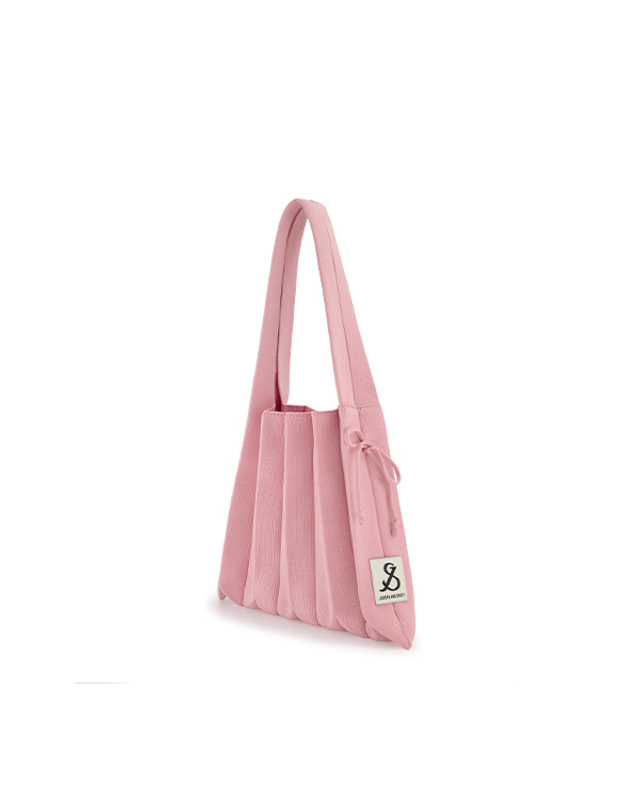 조셉앤스테이시 Lucky Pleats Knit S Blossom Pink 착용컷