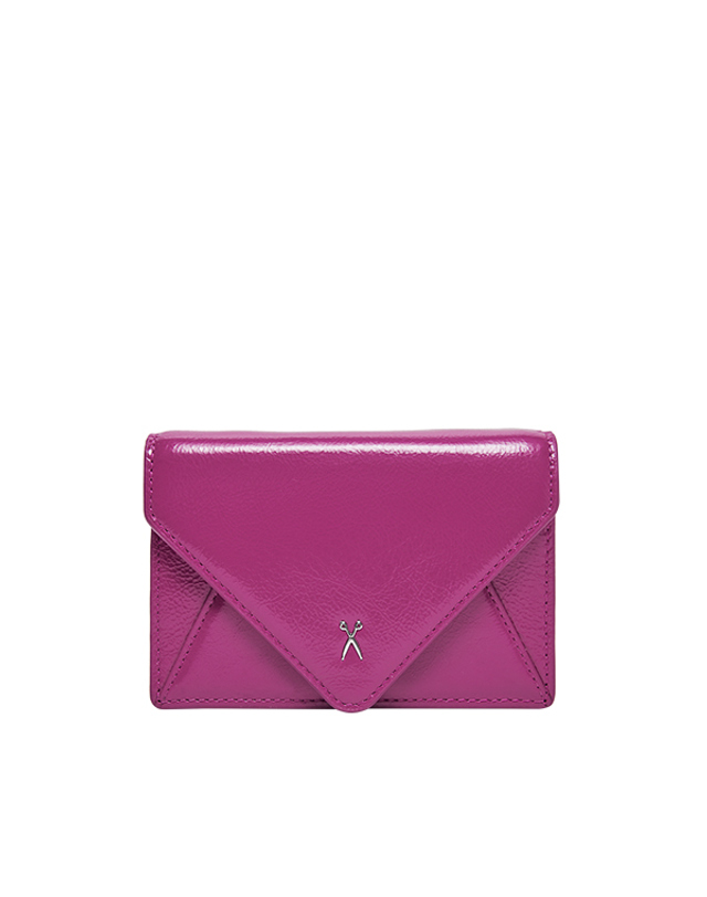 조셉앤스테이시 Easypass Amante Card Wallet With Leather Strap Orchid Flower 착용컷