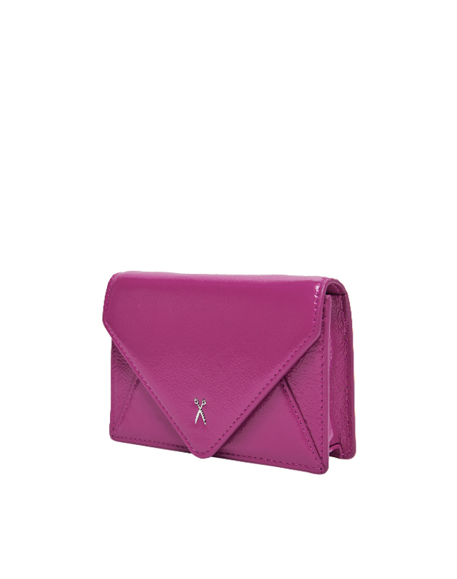 조셉앤스테이시 Easypass Amante Card Wallet With Leather Strap Orchid Flower 착용컷