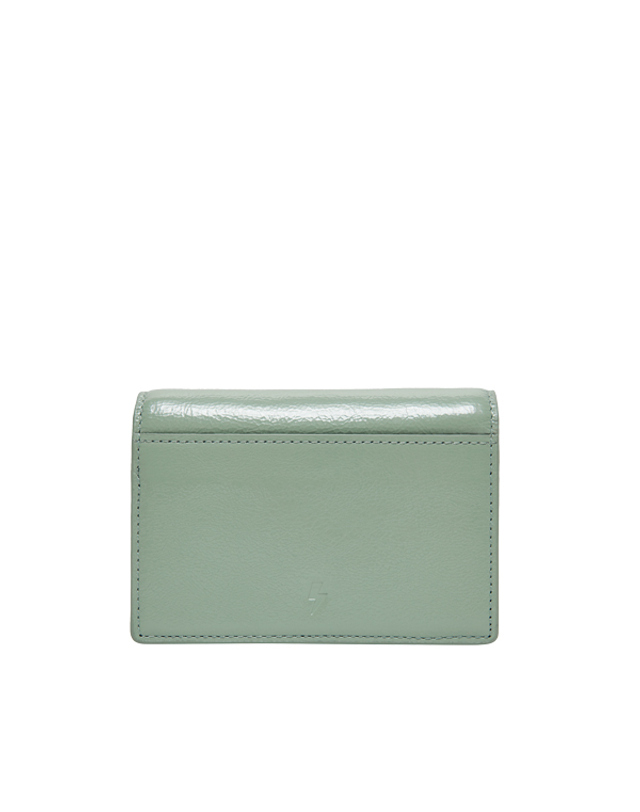 조셉앤스테이시 Easypass Amante Card Wallet With Leather Strap Iceberg Green 착용컷