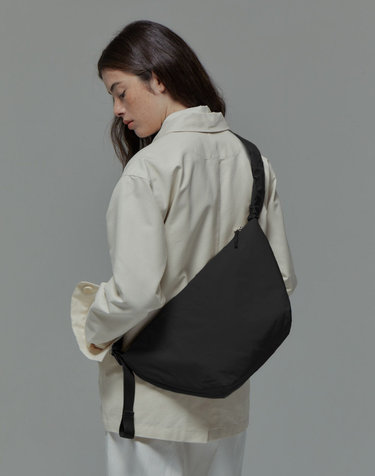 Daily Shirring Bag M Black