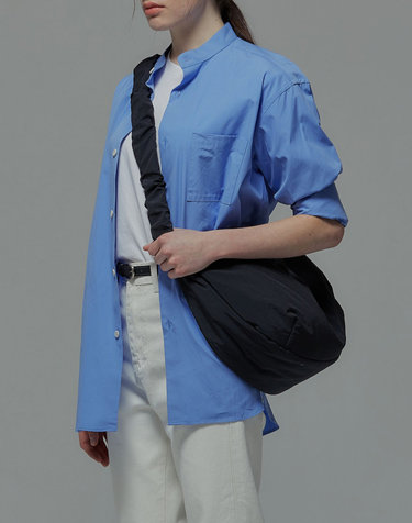 Daily Shirring Bag L Black
