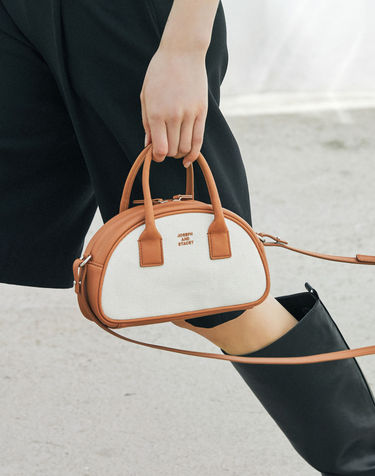 OZ Mini Half Moon Canvas Cross Bag (2color)