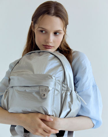 Daily Pocket Backpack S Sleek Silver