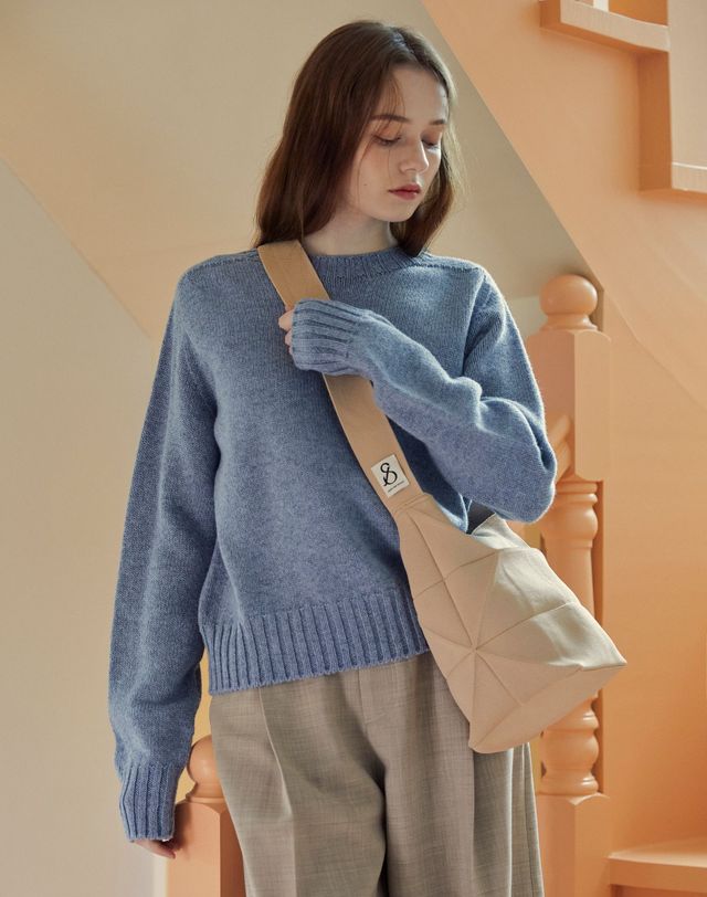 조셉앤스테이시 Lucky Pleats Knit Off City Bucket (ALL) 착용컷