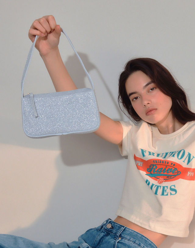 조셉앤스테이시 LPK Arton Knit Shoulder Bag S Starry (ALL) 착용컷