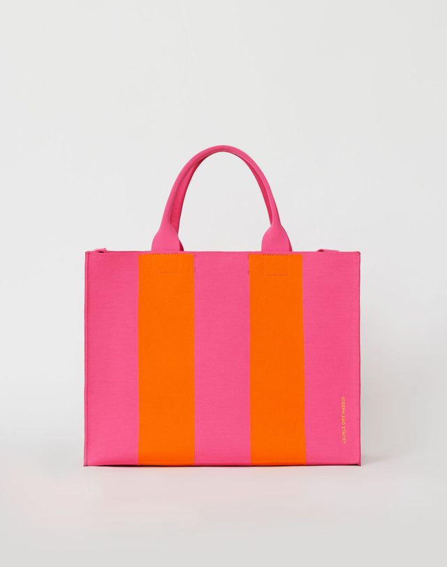 조셉앤스테이시 LPK Lattice Knit Tote Bag L Stripe (All) 착용컷