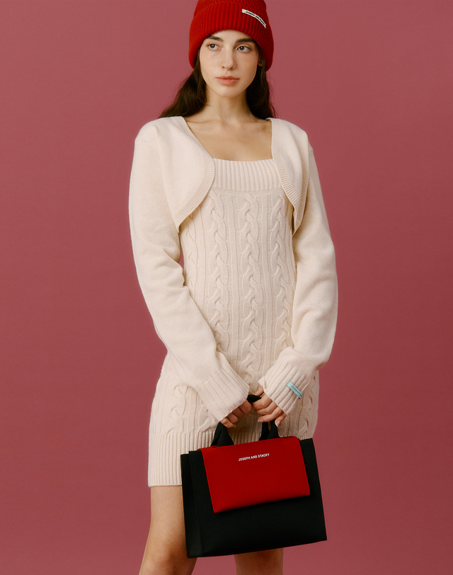 조셉앤스테이시 LPK Lattice M Flap Pocket (ALL) 착용컷