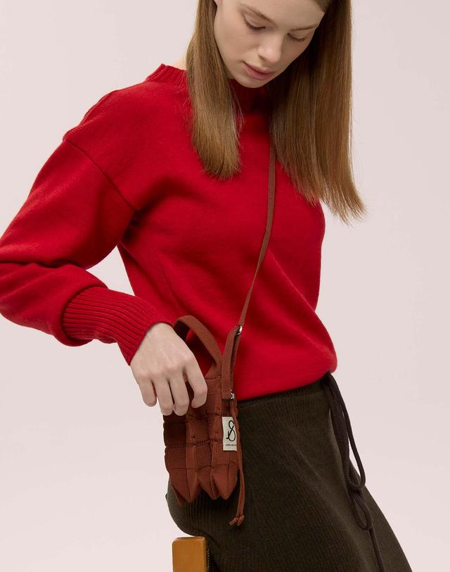 조셉앤스테이시 [25SS 뉴컬러] Lucky Pleats Knit Mini Cross Fiori (ALL) 착용컷