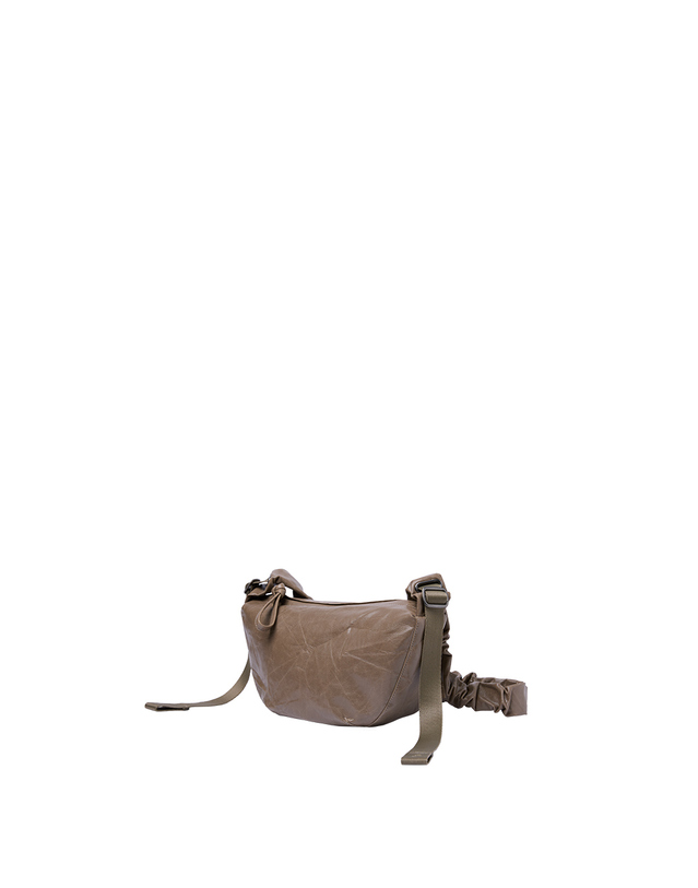 조셉앤스테이시 Daily Shirring Bag S_Faux Leather Mocha Brown 착용컷