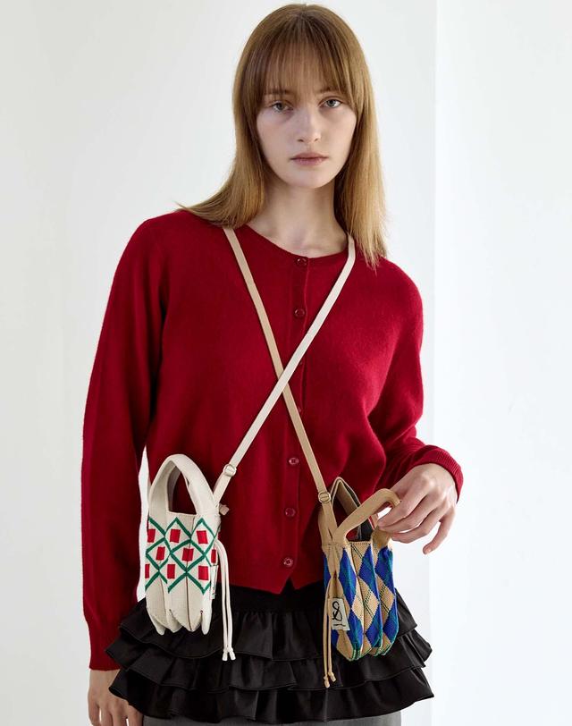 조셉앤스테이시 Lucky Pleats Knit Mini Cross Pattern (ALL) 착용컷