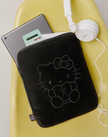 Haze Tablet Pouch 11 inch Hello Kitty Black