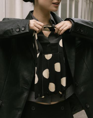 Lucky Pleats Knit S Dot (ALL)