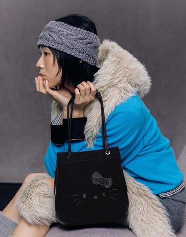 Shopper S Hello Kitty Haze Black