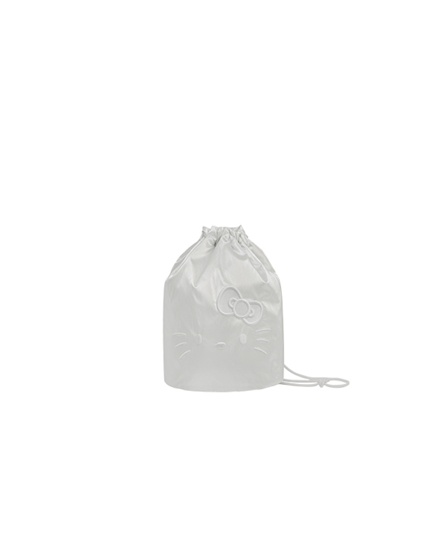 조셉앤스테이시 Sleek String Backpack Hello Kitty White 착용컷