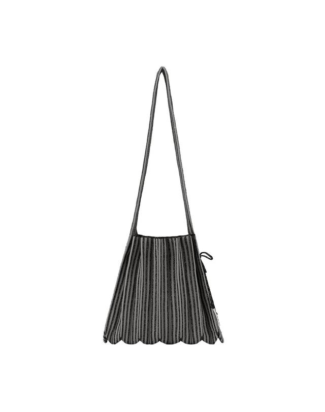 조셉앤스테이시 Lucky Pleats Knit Crossbody M Stripe (ALL) 착용컷