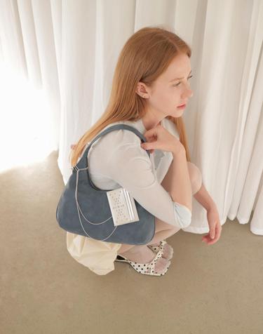 Matin hobo mini bag blue