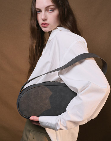 Stone bag suede gray