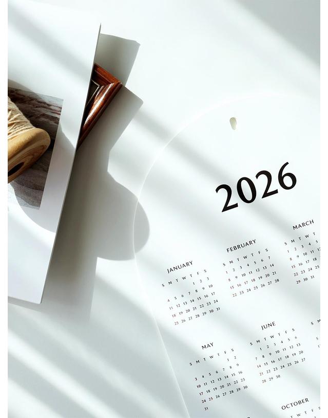 코코로박스 CCR 2026 벽걸이 캘린더 달력 착용컷