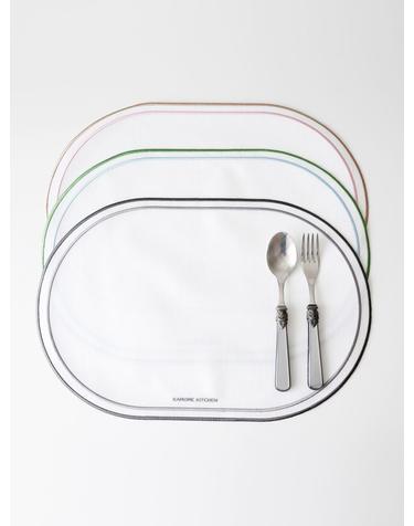 카모메키친 리노 방수 테이블매트 타원