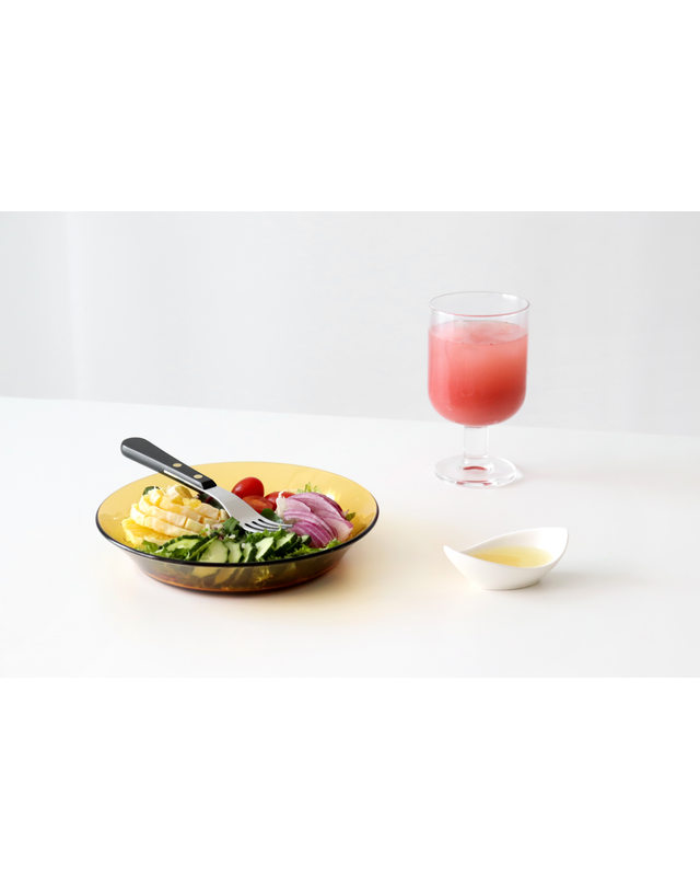 카모메키친 Duralex 리스 엠버 접시 착용컷