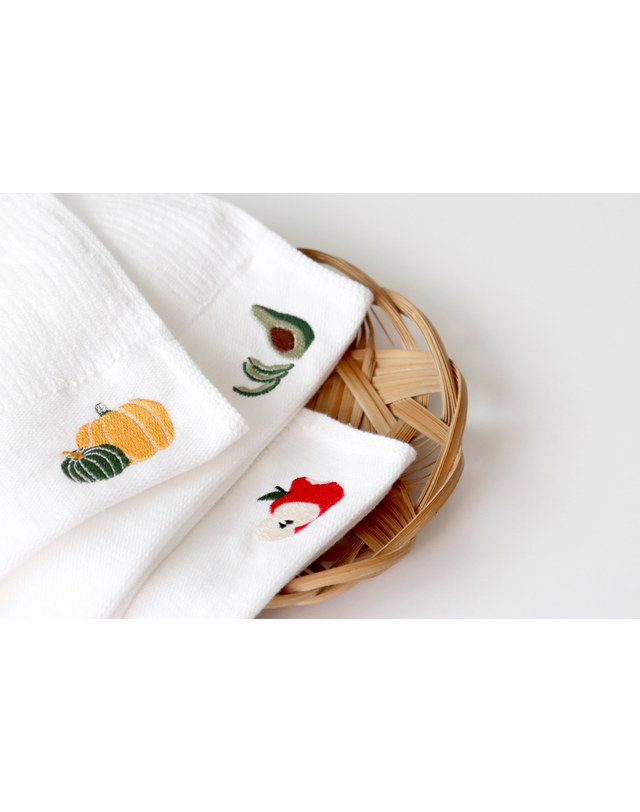 카모메키친 채소가게 주방타올 3type 착용컷