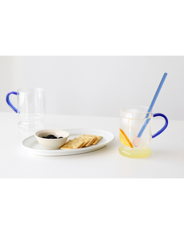 카모메키친 [1+1] 고블렛 머그컵 홈카페 내열유리컵 500ml 착용컷