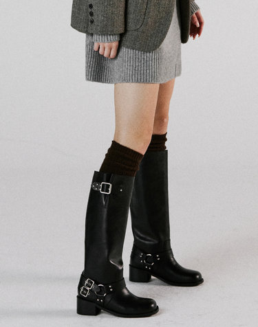 Modadew Biker Long Boots_ADS457