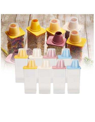 씨밀렉스 도어 미니 사각 잡곡통 쌀통 1300ml 8개SET