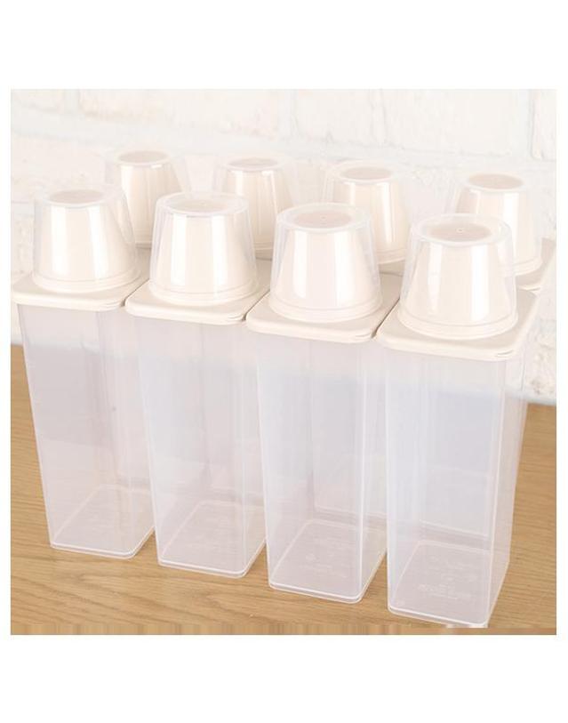 씨밀렉스 씨밀렉스 도어 미니 사각 잡곡통 쌀통 1300ml 8개SET 착용컷