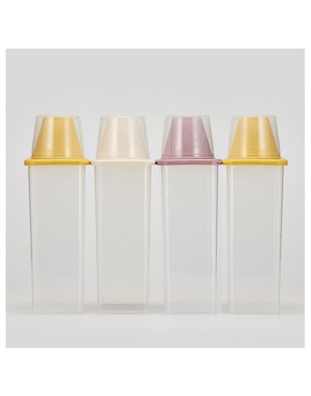 씨밀렉스 씨밀렉스 도어 미니 사각 잡곡통 쌀통 1300ml 8개SET 착용컷