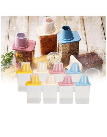 씨밀렉스 도어 미니 사각 잡곡통 쌀통 950ml 8개 SET