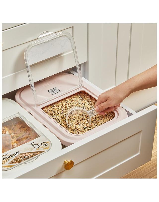 씨밀렉스 씨밀렉스 쌀통-라이스키퍼 5kg+계량스푼+제습제 착용컷
