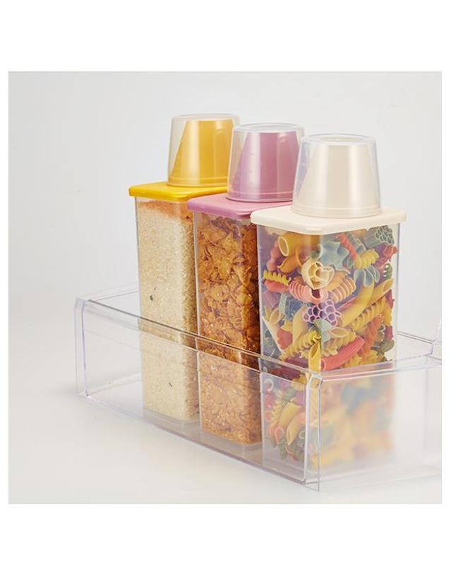 씨밀렉스 씨밀렉스 도어 미니 사각 잡곡통 쌀통 950ml 8개 SET 착용컷