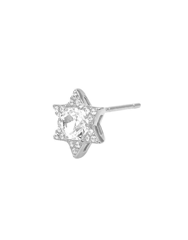 타리 마코이 [S by Tari] 별 드롭 귀걸이 Star drop Earrings - Whitegold 그린 착용컷