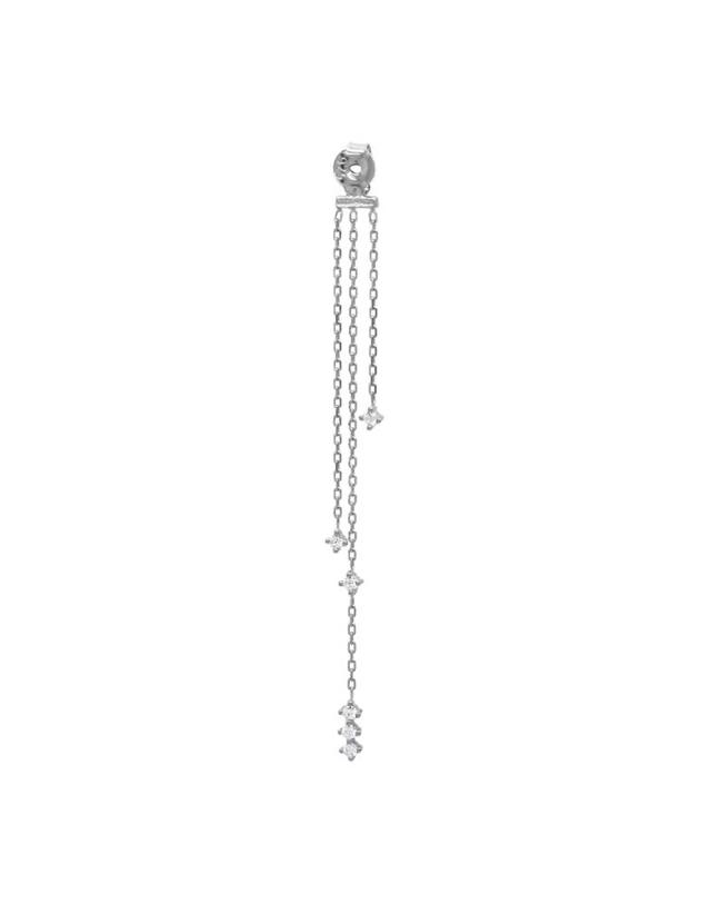 타리 마코이 [S by Tari] 별 드롭 귀걸이 Star drop Earrings - Whitegold 그린 착용컷